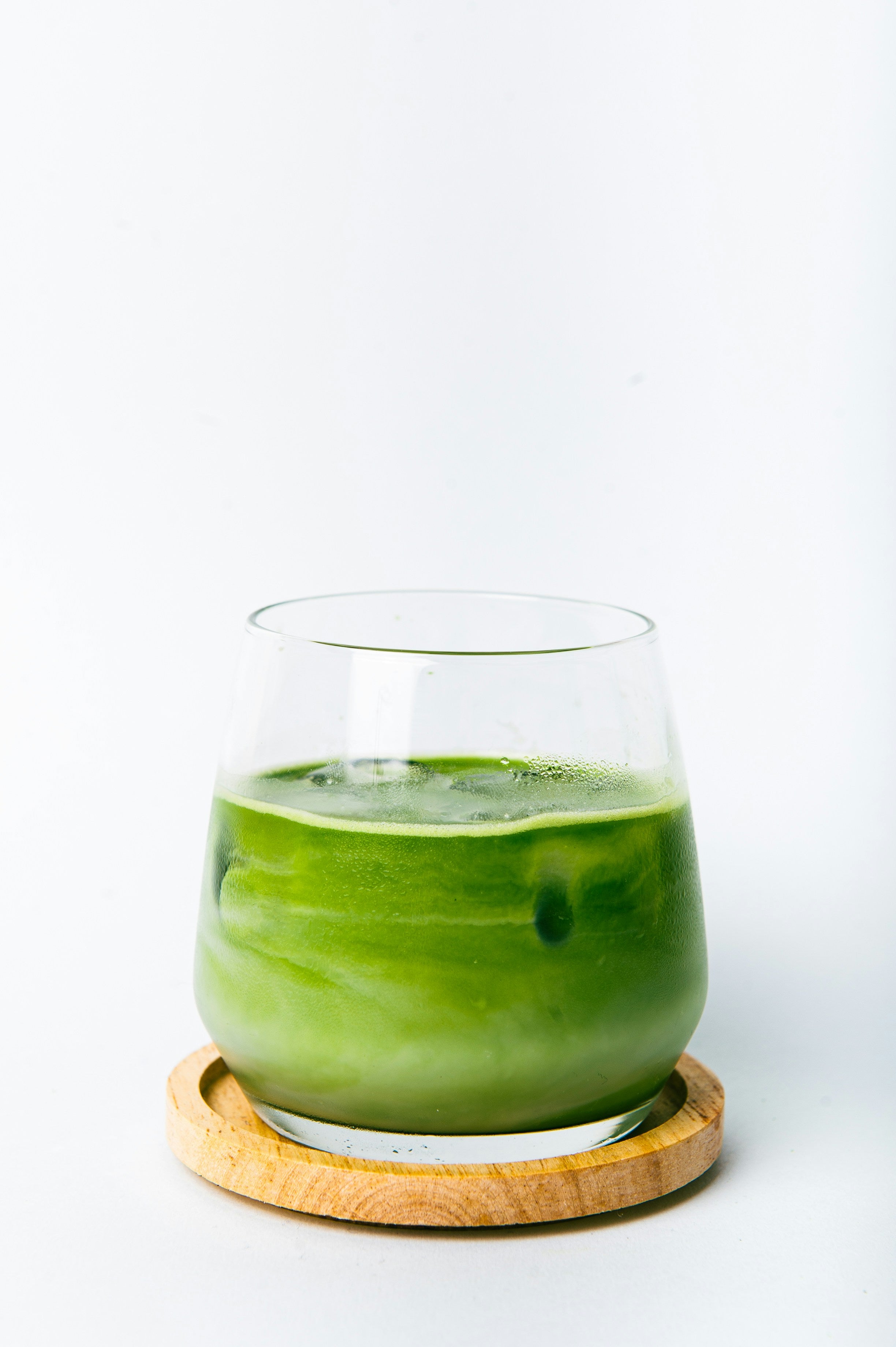 Matcha latte prepared with ceremonial grade matcha